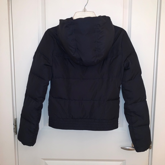 Abercrombie Kids Navy Blue Hooded Down Puffer Jacket Size XL - Picture 12 of 15